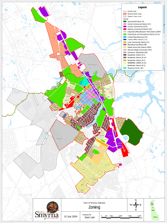 2024 Zoning map