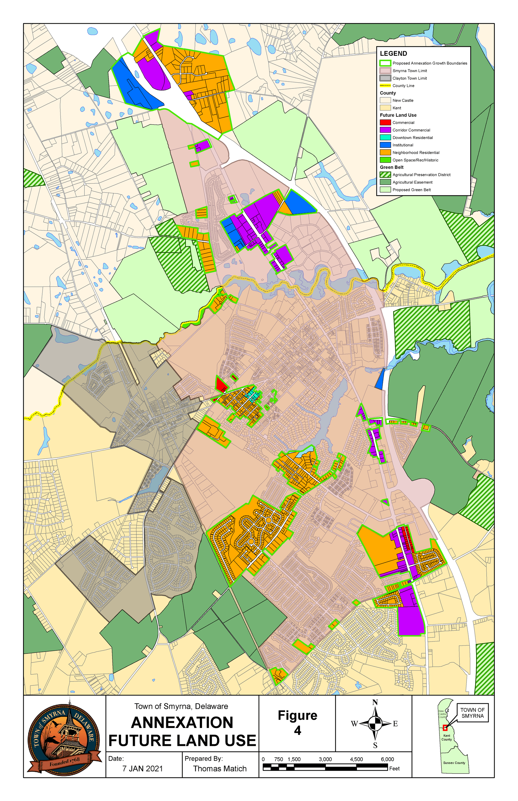 2021 Annexation Future Land use map